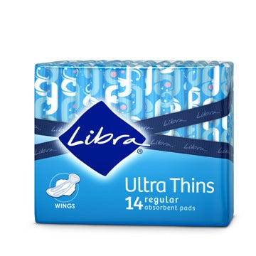 Ultra-Thin Pads with Wings - Regular Absorbency